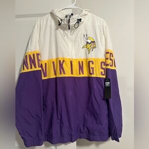 Brand new men’s size xl Minnesota Vikings windbreaker